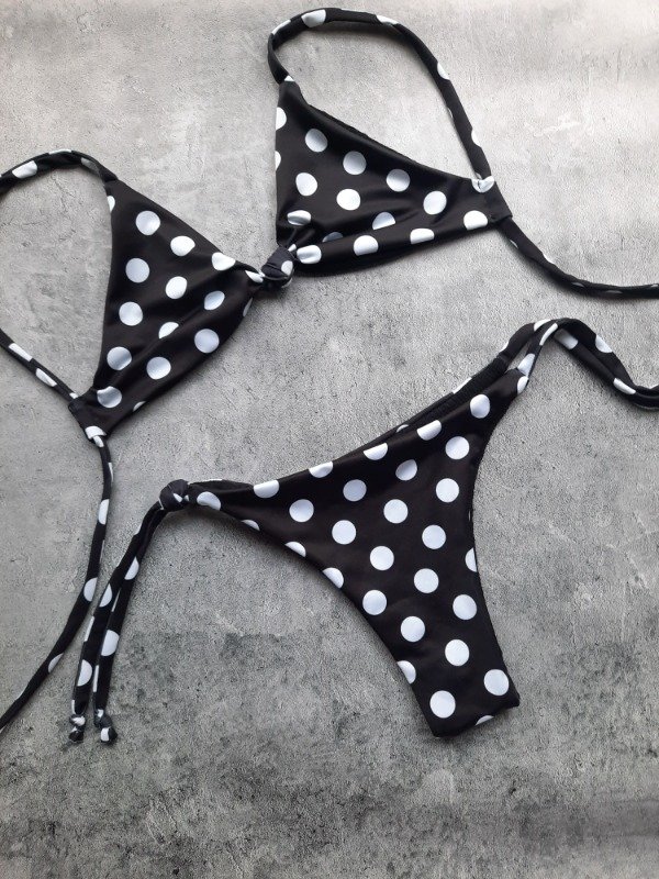 Producto - Bikini Patagonia Lunares REVERSIBLE T.85