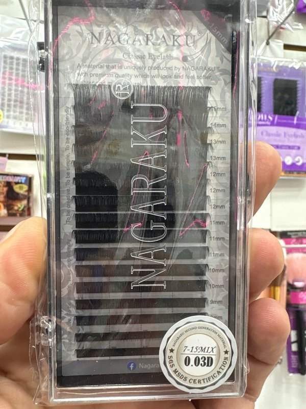 Producto - Pestañas NAGARAKU clasicas mix 0.03D