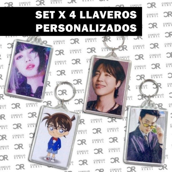 Producto - 4 LLAVEROS CON FOTOS [ SET ]