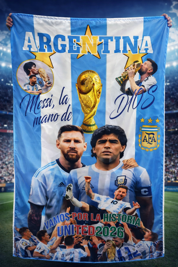 Producto - JG1598438 BANDERA DE ARGENTINA CON ESTAMPADO