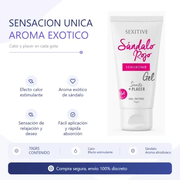Producto - SensBomb Lub (sandalo rojo) - 4