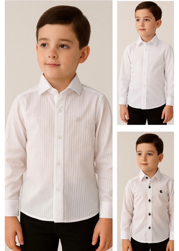 Producto - CAMISAS BLANCAS LISAS NIÑO