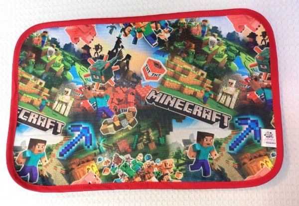 Producto - MANTEL INDIVIDUAL MINECRAFT con rojo - 1