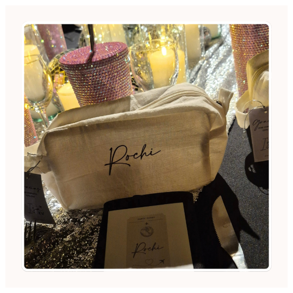 Producto - Neceser en tusor off white personalizado - 4