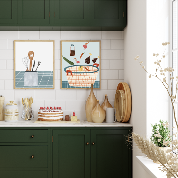 Producto - Set de 3 Laminas decorativas para cocina - LAM150