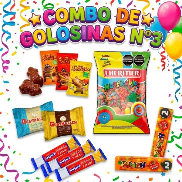 Producto - COMBO DE GOLOSINAS PARA CUMPLEAÑOS 3