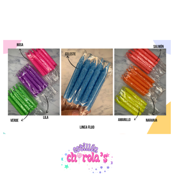 Producto - VELA LINEA FLUO - UNIDAD