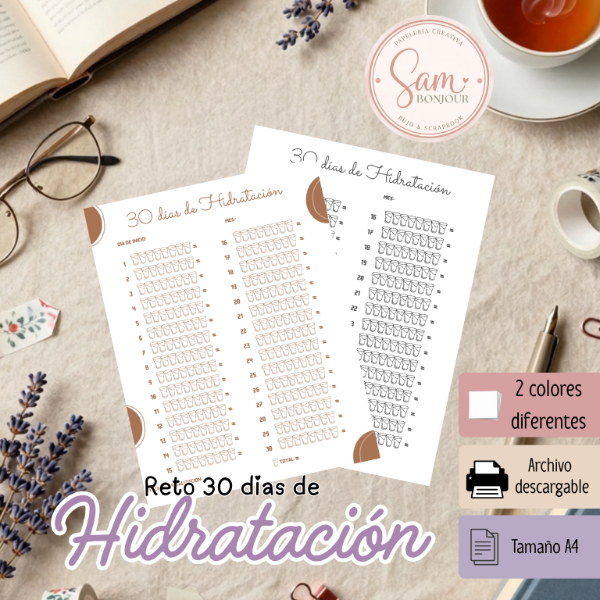 Producto - Archivo Digital: 30 dias de hidratacion