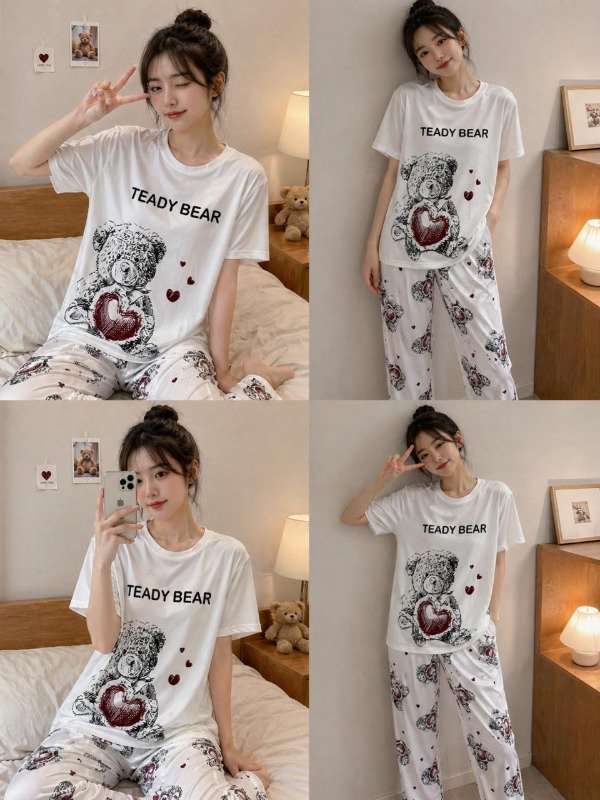 Producto - Piyama en color blanco kawaii