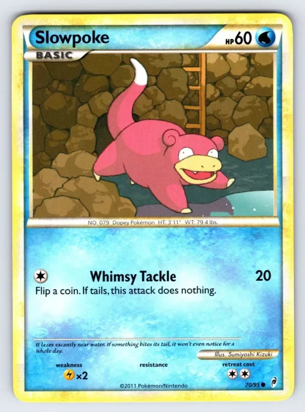Producto - Slowpoke 70/95 2011 Call of Legends Set Pokemon Card TCG Nintendo Common Nm/Vlp
