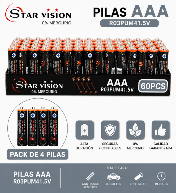Producto - Pilas AAA x 4 unidades