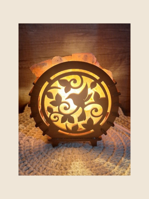 Producto - Lampara de sal redonda "Colibrí"