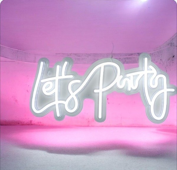 Producto - cartel let's party led