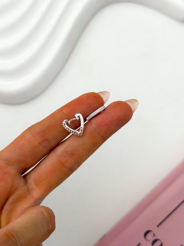 Producto - Argolla Silver Mini Strass Cora