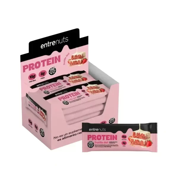 Producto - Barrita Proteica Entrenuts Frutilla Deli x 10u