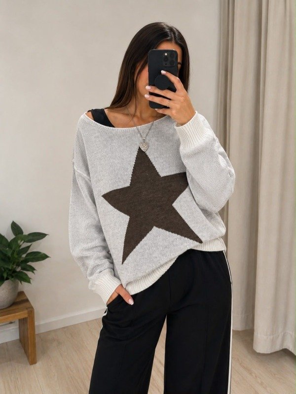 Producto - Sweater Estrella - Crema