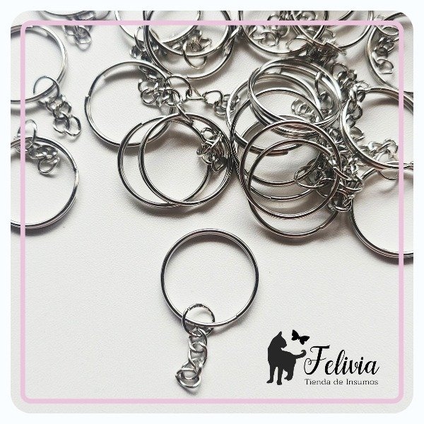 Producto - Argolla 25mm sinfin c/cadena x 10u