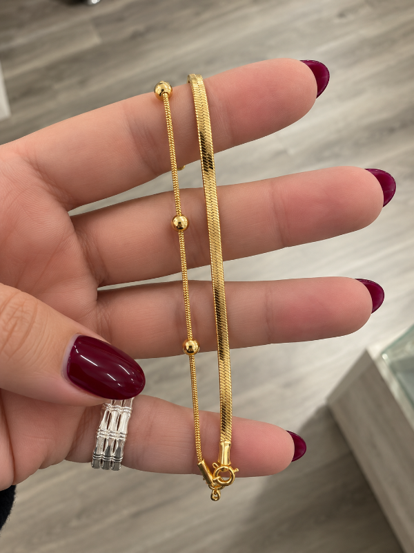 Producto - Pulsera 018 acero dorado