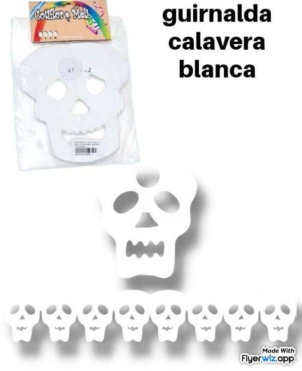 Producto - Guirnalda calavera miedo