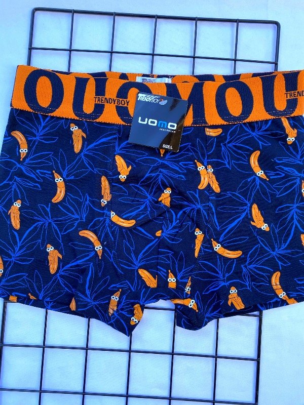 Producto - Boxer uomo azul con naranja