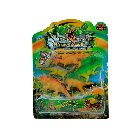 Producto - SET DE DINOSAURIOS 6PZS EN BLISTER 21.5X28CM