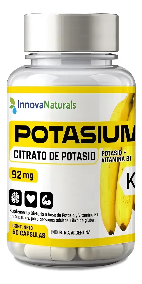 Producto - Citrato de Potasio - INNOVANATURALS (60 caps)