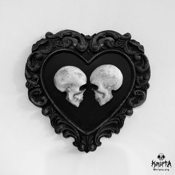Producto - Marco gótico 3D - Corazón The Lovers - 0