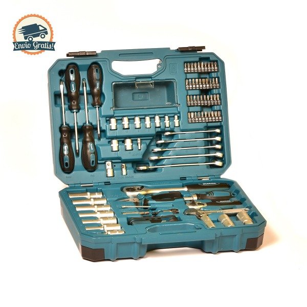 Producto - Set de herramientas Makita de 87 piezas con Maletín E-08458