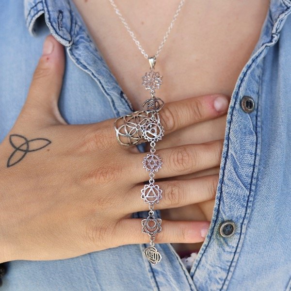 Producto - Collar Chakras Plata