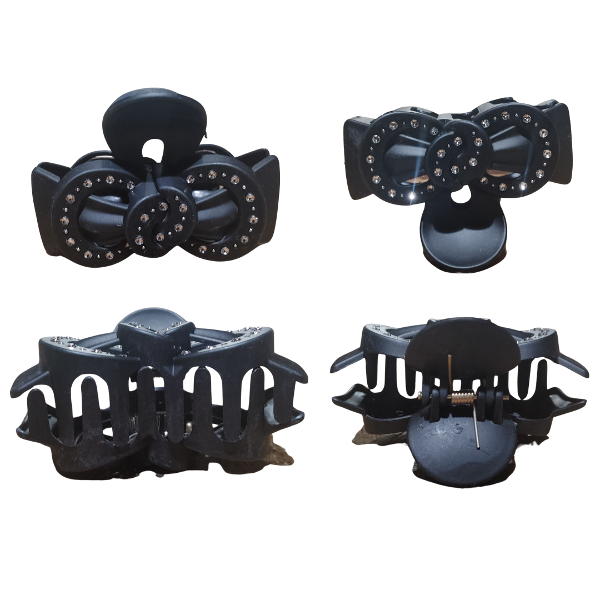 Producto - Broche Para Pelo Moño Con Piedras De Strass Mujer X Unidad - 1