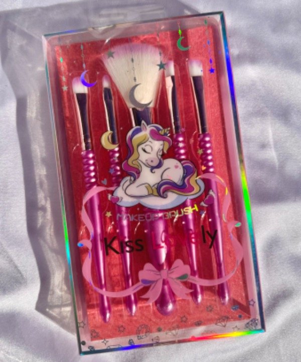 Producto - Brochas unicornio lila x5