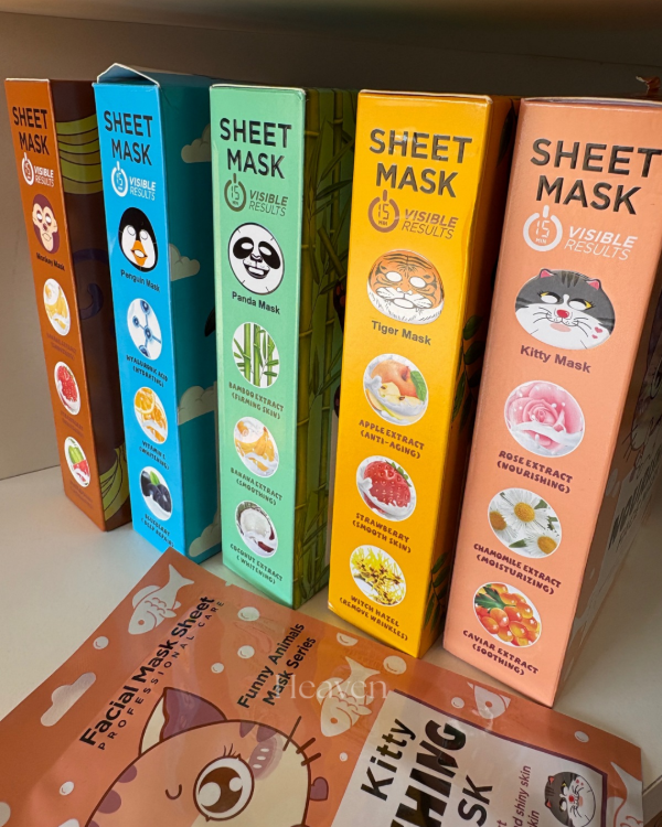 Producto - Mascarillas faciales con caras de animales
