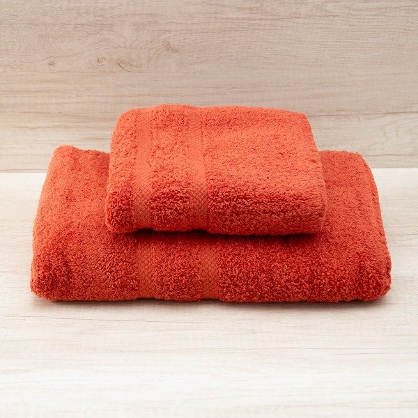 Producto - Juego toalla/toallón Pesado Terracota