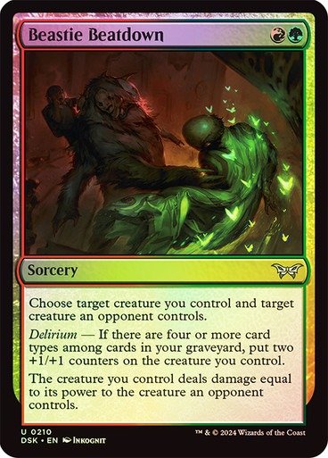 Producto - Beastie Beatdown Foil  Duskmourn: House of Horror