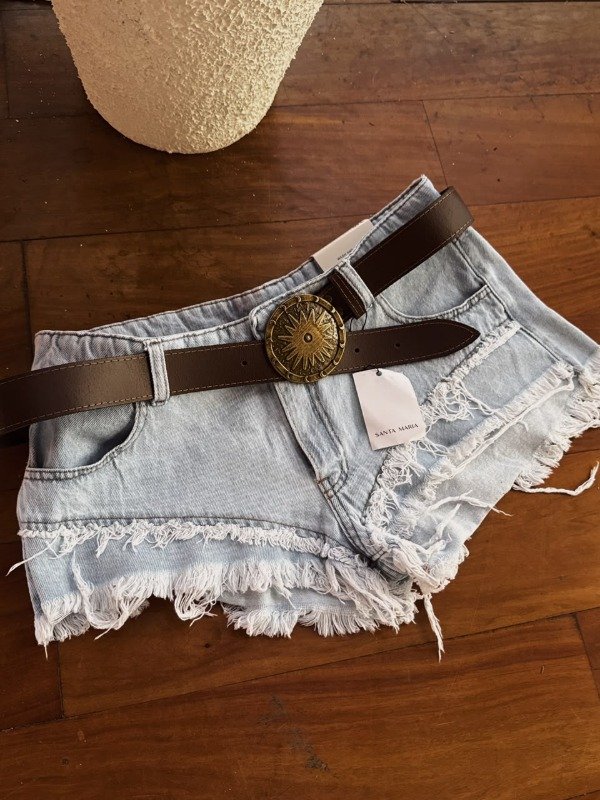 Producto - Short rebel celeste tiro bajo