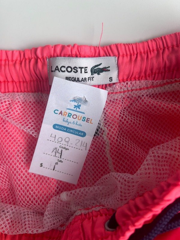 Producto - Malla de baño rosa Lacoste - 4