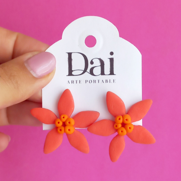 Producto - Aros Liz Naranja