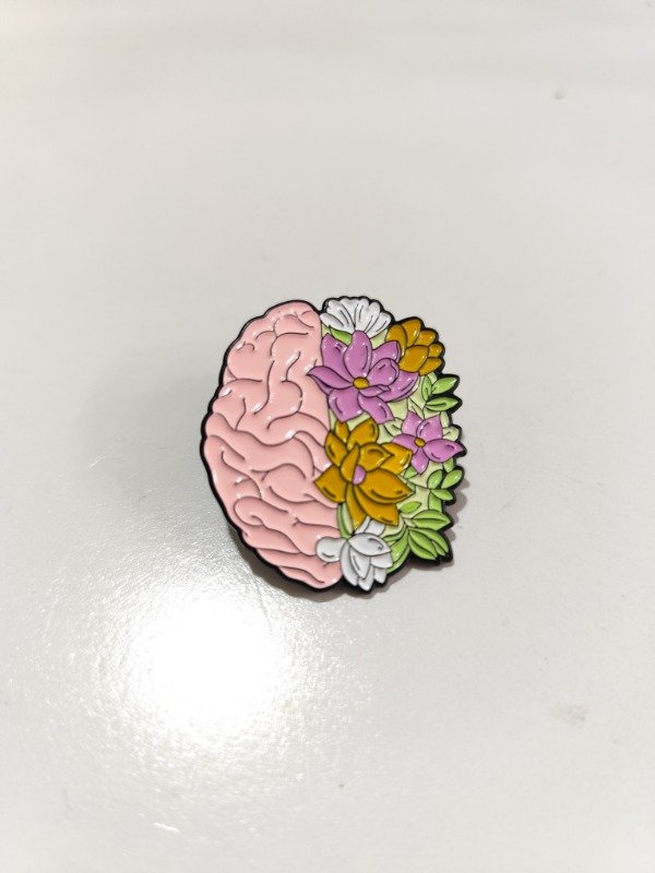 Producto - Pin Cerebro Flores