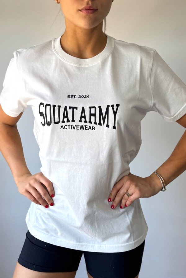 Producto - Remera tee white army