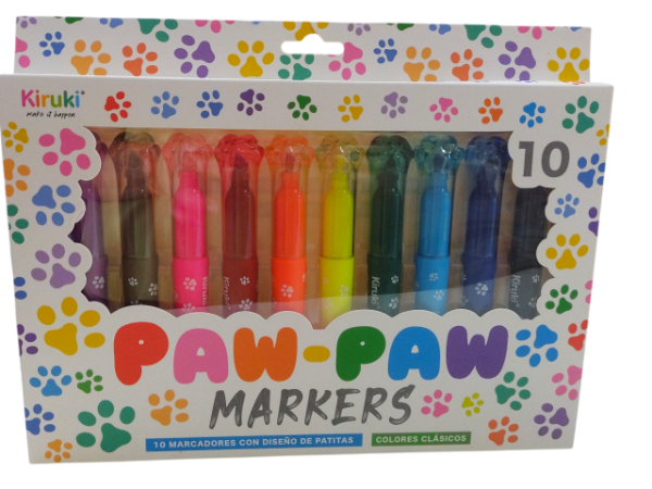 Producto - Marcador KIRUKI Escolar x10u Paw paw