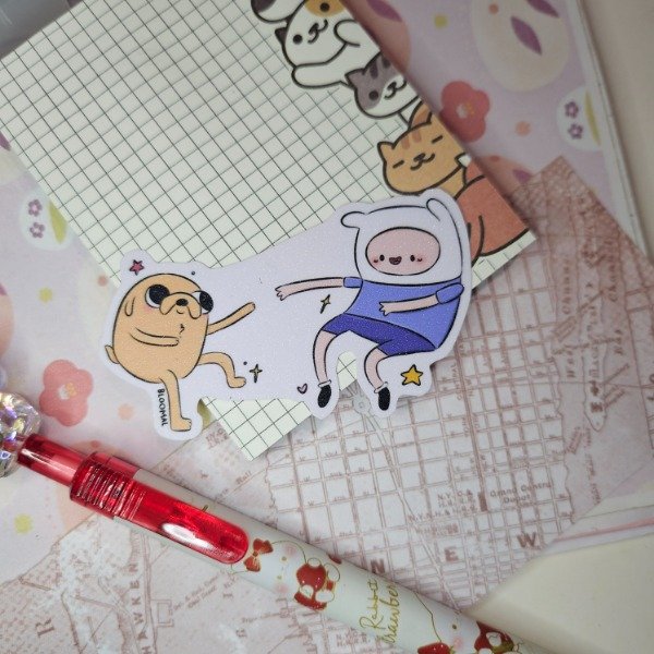 Producto - Vinilo Glitter Finn y Jake