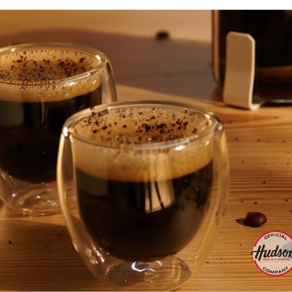 Producto - SET DE 2 VASOS HUDSON DE DOBLE VIDRIO BOROSILICATO PARA CAFE TE 150ML - 0