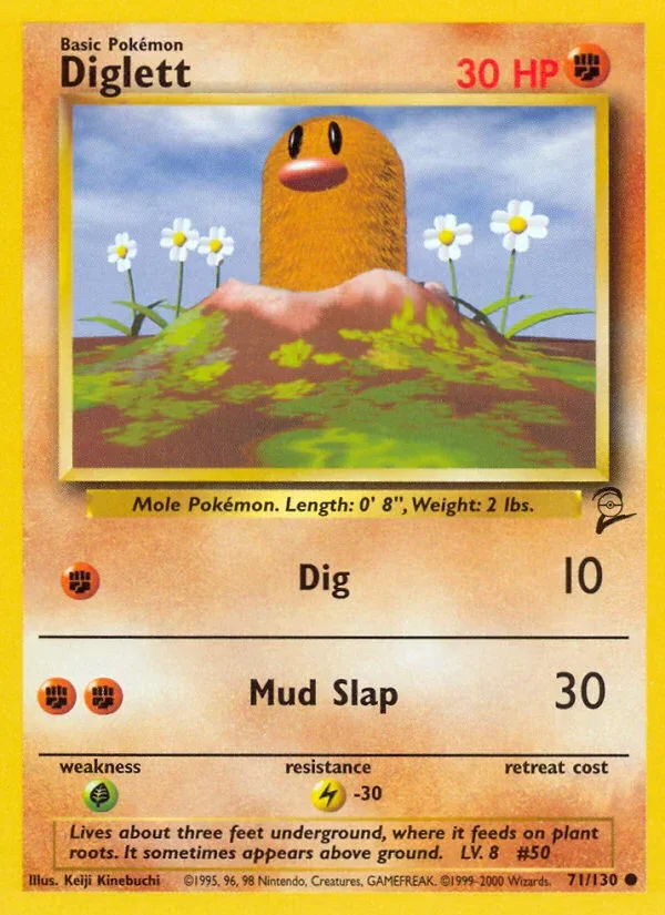 Producto - Diglett 71/130 Base Set 2