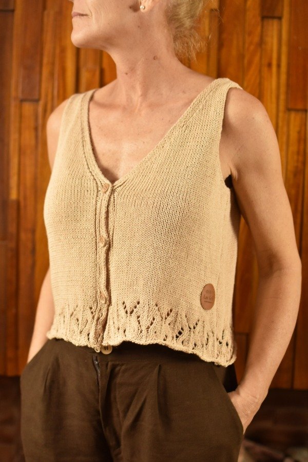 Producto - Chaleco Que Estés Sonriendo - Beige