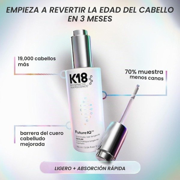 Producto - K18 FutureIQ Biomimetic Longevity Hair + Scalp Serum 90ml - 3