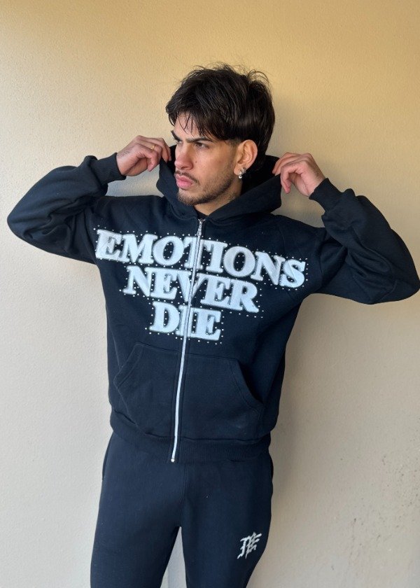 Producto - Campera Mixed Emotion Negra - 2