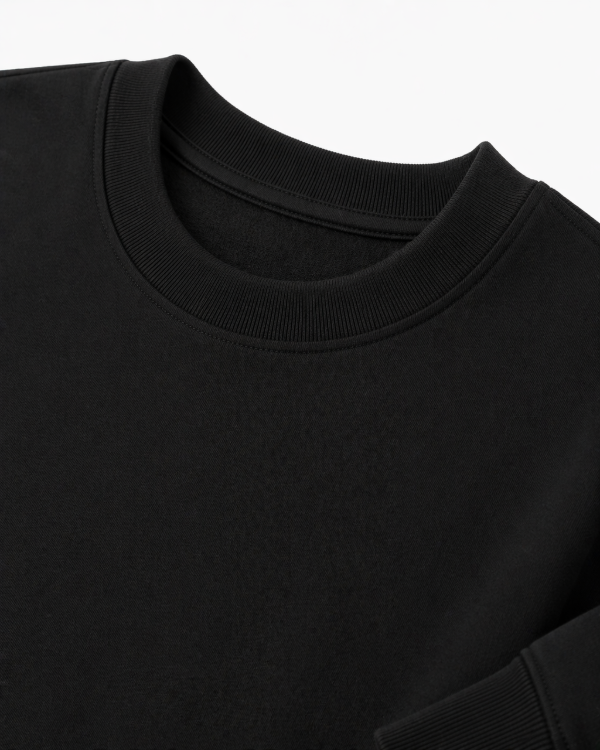 Producto - Buzo cuello redondo - Over -Negro - 2
