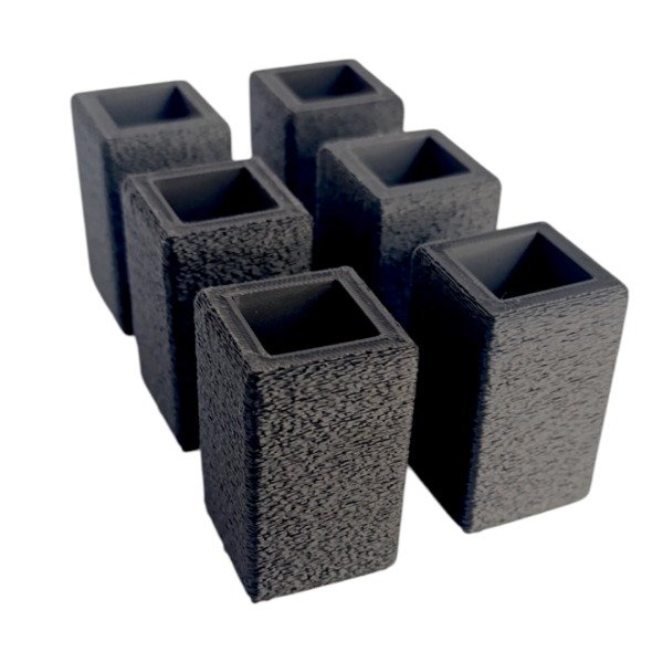 Producto - Patas Tacos Cuadradas X6 2x2cm Eleva 4cm Cama Mueble Silla