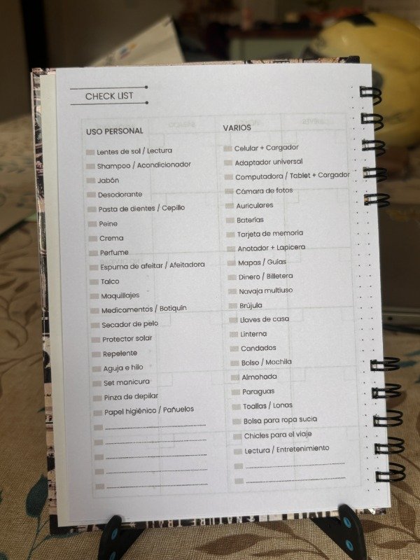 Producto - Cuaderno organización de viaje - 3