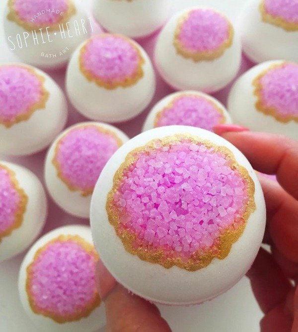 Producto - Geode Bathbomb Sophie Heart
